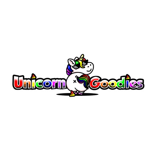 Playful Logo Design of Unicorn Goodies