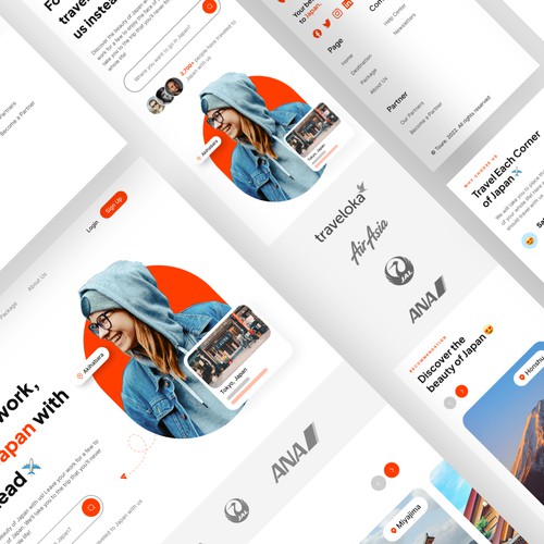 Toure. - Responsive Travel Landing Page ✈️