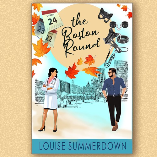 Book cover; romantic story set in 3 days in Boston in the autumn.