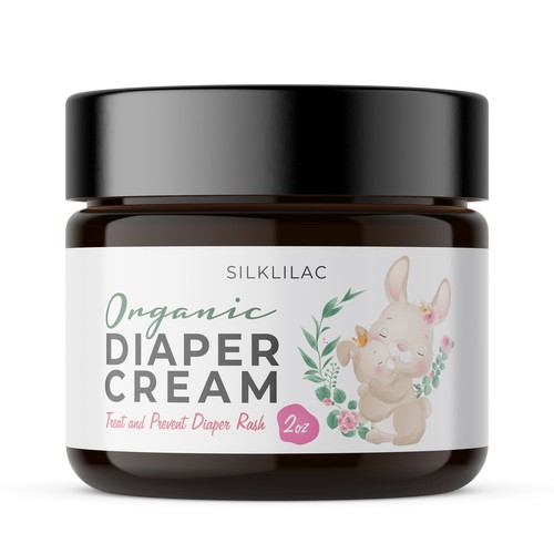 Organic Baby Diaper Cream Label