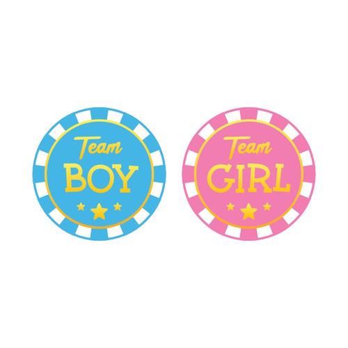 Gender Party Reveal Sticker