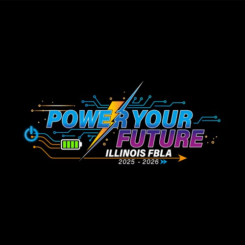 Illinois FBLA 2025–2026 | “Power Your Future” Logo Design