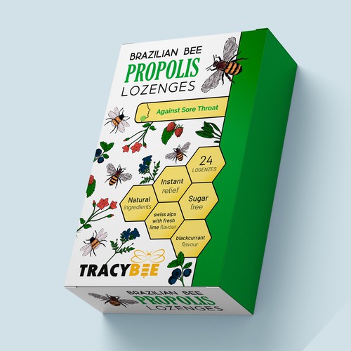 Propolis Lozenges Packing Design