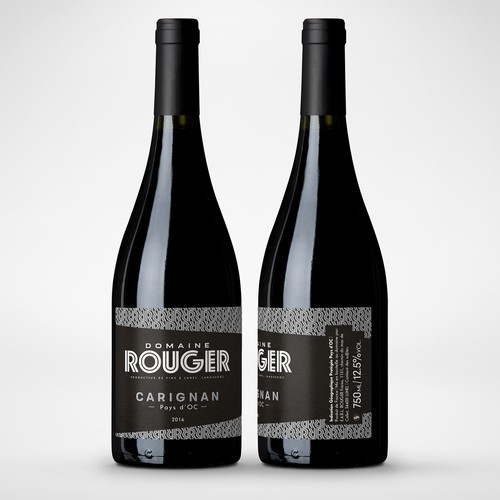 Bold & typographic wine label