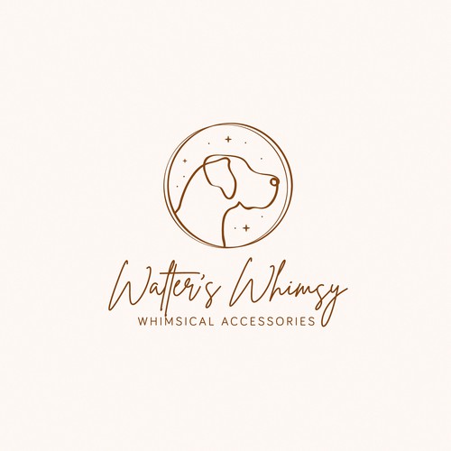 Whimsical logo for whimsical accessories shop