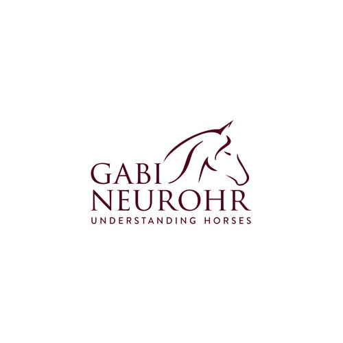 simple logo for horse training business