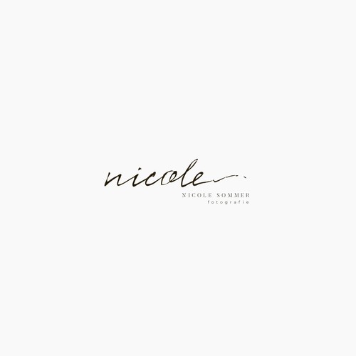 Unique sign logo for Nicole Sommer photography