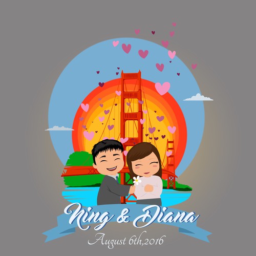 Concept for wedding's t-shirt