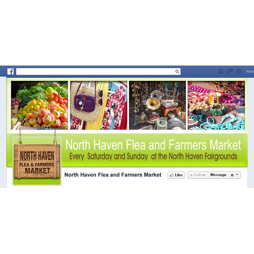 Facebook Cover Photo and Logo needed for new flea market