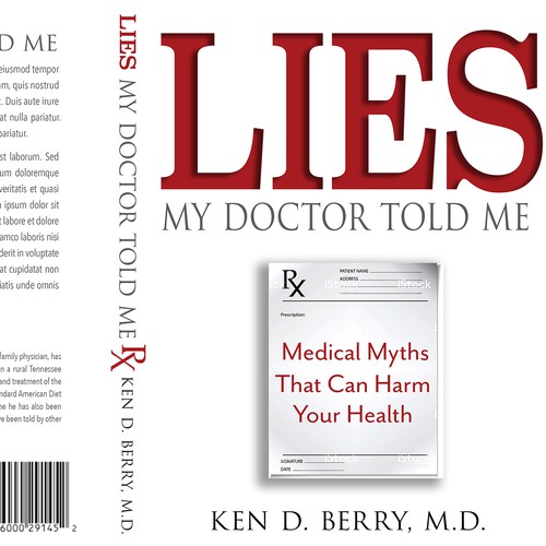 Professional cover for a medical book