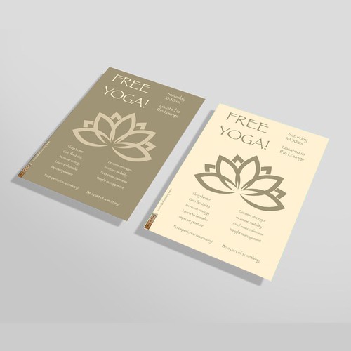 free yoga flyer design