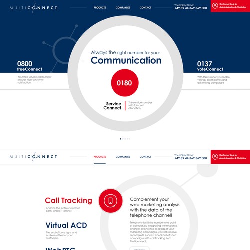 Technology website design
