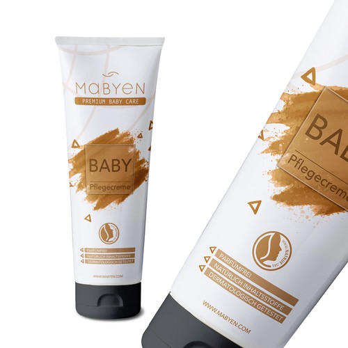 Baby shampoo fun packaging design