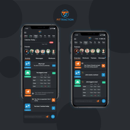 Fitness tracking application