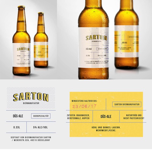 beer label for Sarton Biermanufaktur #1