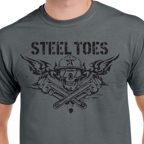 T shirt design for Steel Toes