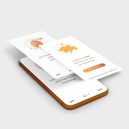 Dating on-boarding screen Design