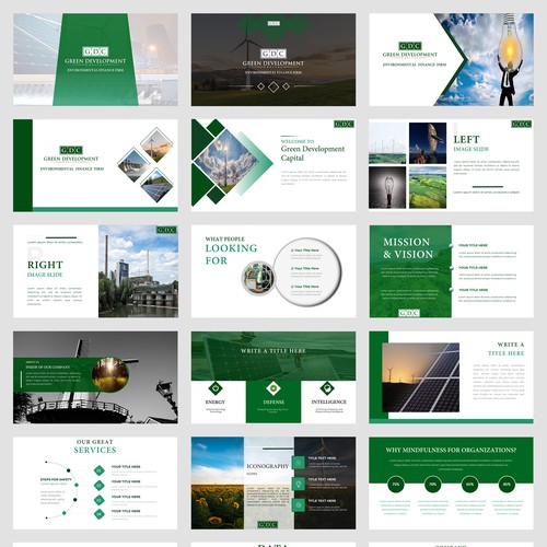  Powerpoint design for environmental finance firm