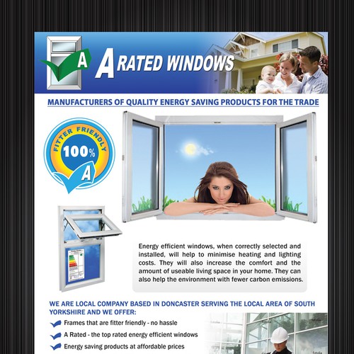 No nonsense leaflet for energy efficient windows