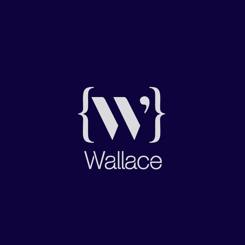 Creative Logo concept for WALLACE - premium software for writers and bloggers