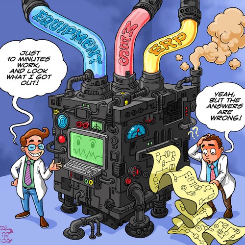 Simple Colored Cartoon: “BEWARE THE BLACK BOX”