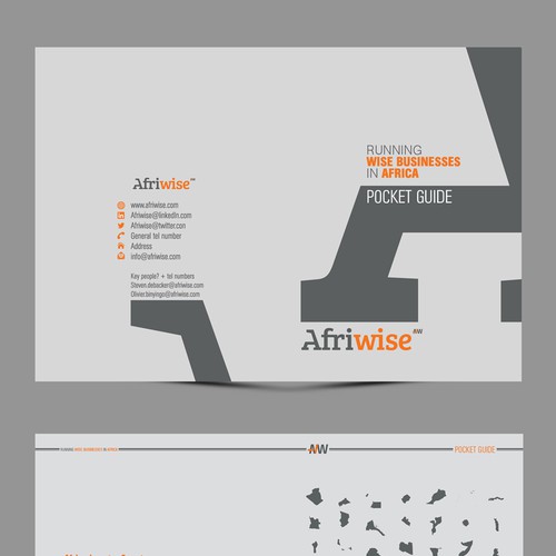 Promotional Modern 'Fun' Small Booklet for consultancy firm Afriwise ("streetwise in Africa")