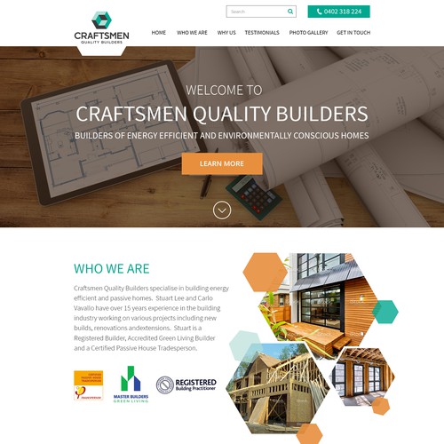 A wow website for an Eco - Friendly Builder