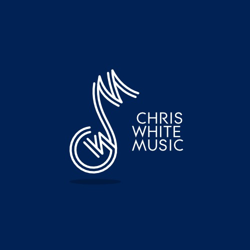 Create a logo for Chris White - film music composer.