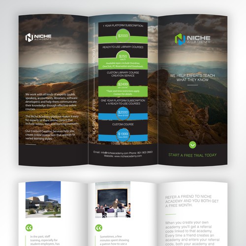 Tri-fold brochure design