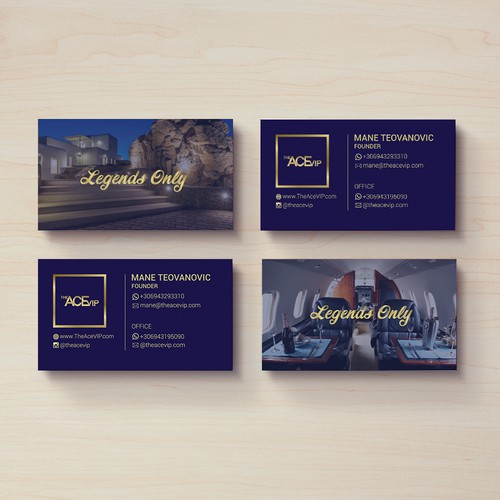 The Ace Vip Business Cards