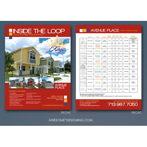 Need Real Estate Flyer Designed for New Development