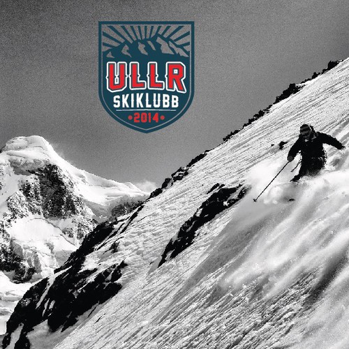 Create logo for ULLR SKIKLUBB (Norwegian skiing club)
