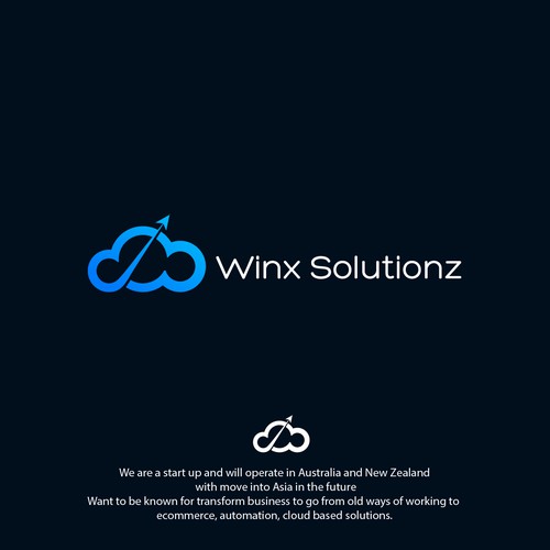 Winx Solutionz_Cloud Logo Design