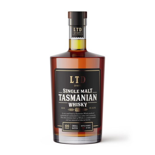 Tasmanian Whisky Label
