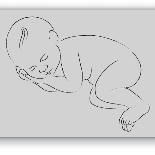 Sketch of a baby 
