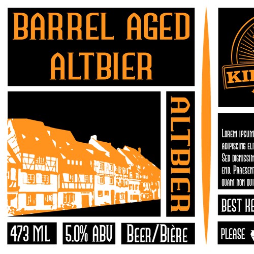 Craft brewery label concept