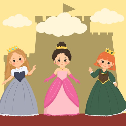 Princess Children Book Illustration