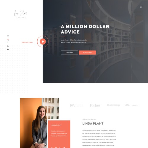 Creative Landing page design