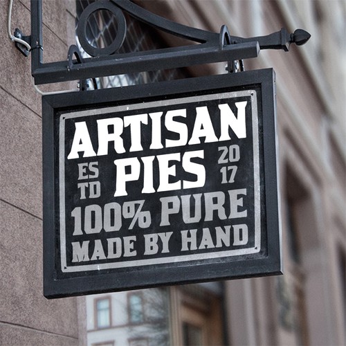 logo for Artisan Pies made by hand
