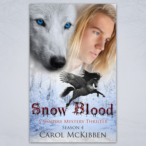 Snow Blood Book Cover Design
