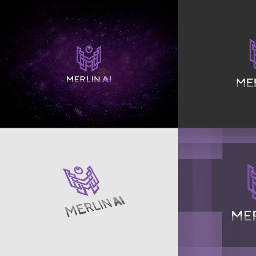 Concepto logo Merlín AI