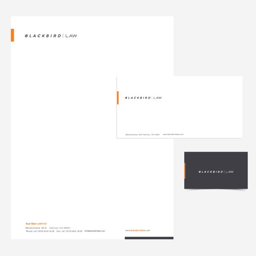 Modern Law Firm needs streamlined letterhead