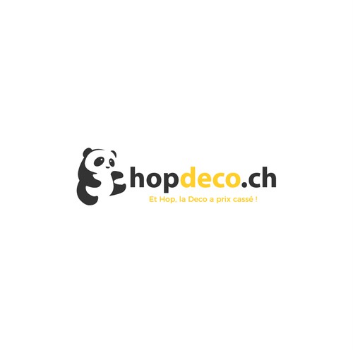 Design a funny logo with a strong identity for a new e-shop deco