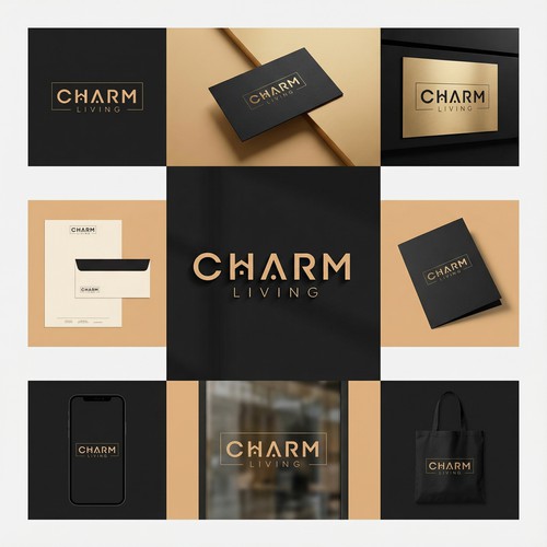 charm living logo design