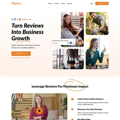 Modern Homepage Design