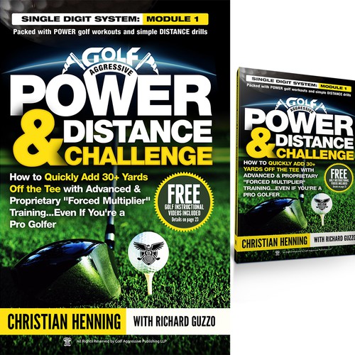 Kindle and CreateSpace book covers needed for Golf: Power & Distance Challenge