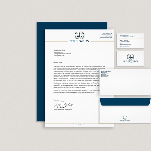 Logo and Stationery Bundle Created for a Law Firm