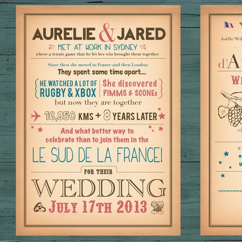 Create the next card or invitation for Jared