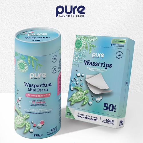 Logo & Packaging Designs for Laundry Detergent Sheets Brand