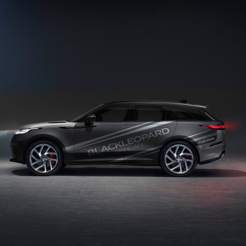 Black Leopard car wrap